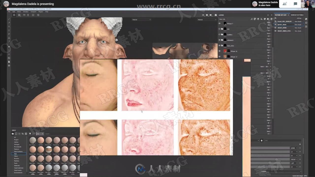 Substance制作写实3D角色模型贴图视频教程 Substance Painter 第3张